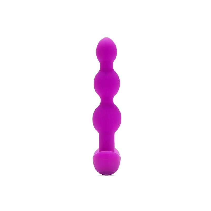 Koraliki analne wibrujące - B-Vibe Triplet Fuchsia